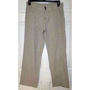 Patagonia Womens Size 8‎ Beige Organic Cotton/Hemp Pants Slant & Welted Pockets